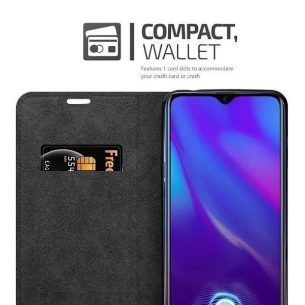 Fodral till OPPO R17 NEO - CADORABO - Brun - Läderimitation - Magnetisk stängning - Ultratunn kastanj