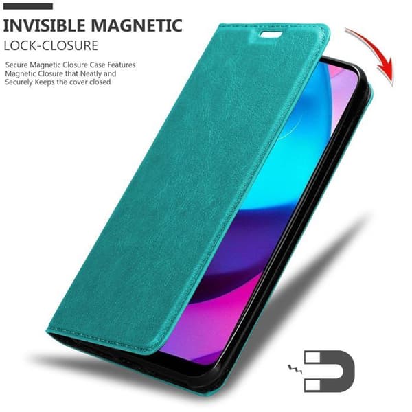 Fodral för Motorola MOTO E20 / E30 / E40 Skal i PETROL TURKOS Blå