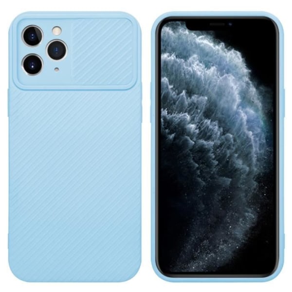 Fodral för Apple iPhone 11 PRO MAX Fodral i Candy Light Blue Silikon TPU Fodral Skal och kameraskydd