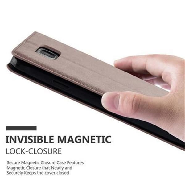 Etui för Samsung Galaxy ALPHA Fodral i MÖRK BRUN brun