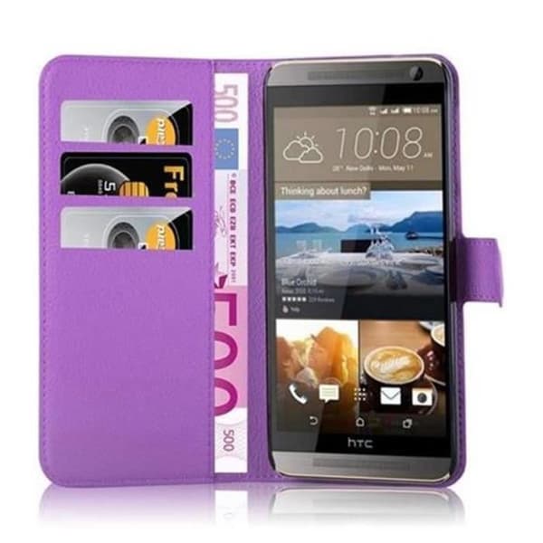 Fodral för HTC ONE E9 PLUS Plånboksfodral i ORKIDÉ VIOLETT Skydd LILA ORKIDE