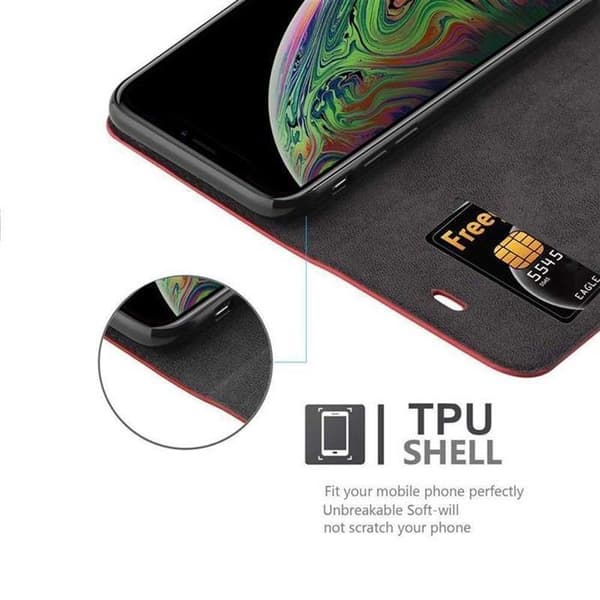 Etui för iPhone XS MAX Skal i ÄPPLE RÖD Röd