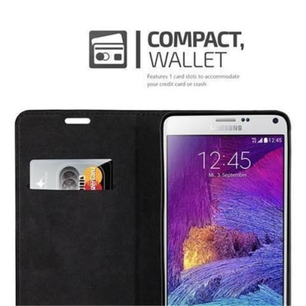 Samsung Galaxy NOTE 4 Fodral i MEDIUM BRUN från Cadorabo (INVISIBLE MAGNETIC CLOSURE Design) Helt skyddsfodral med