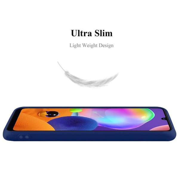 Skyddsfodral för Samsung Galaxy A31 CANDY MÖRKBLOMMA Stötskydd Silikon Blå