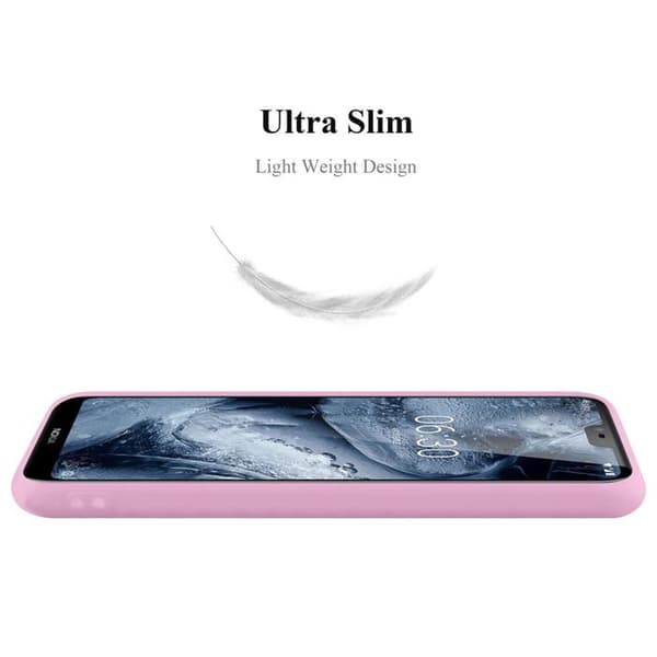 Skyddsfodral för Nokia 6.1 PLUS / X6 CANDY ROSE VIF Stötskydd Silikon Ros