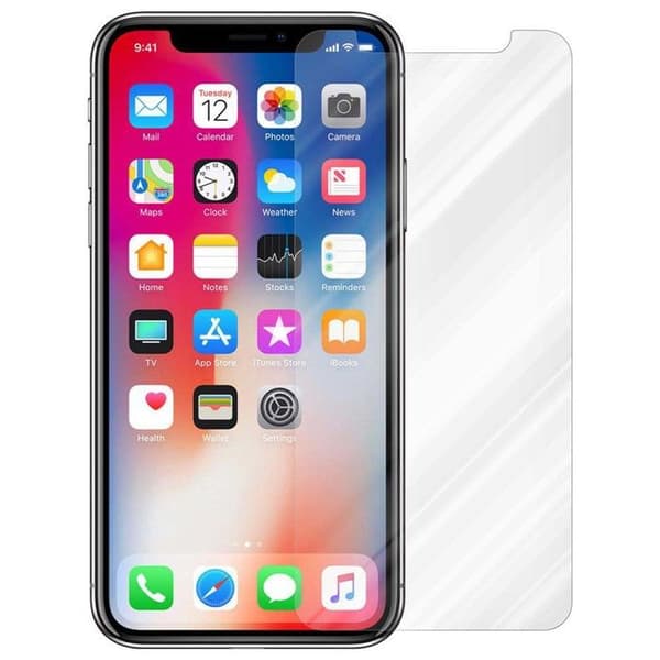 Härdat glas för iPhone X / XS Skärmskydd Vit