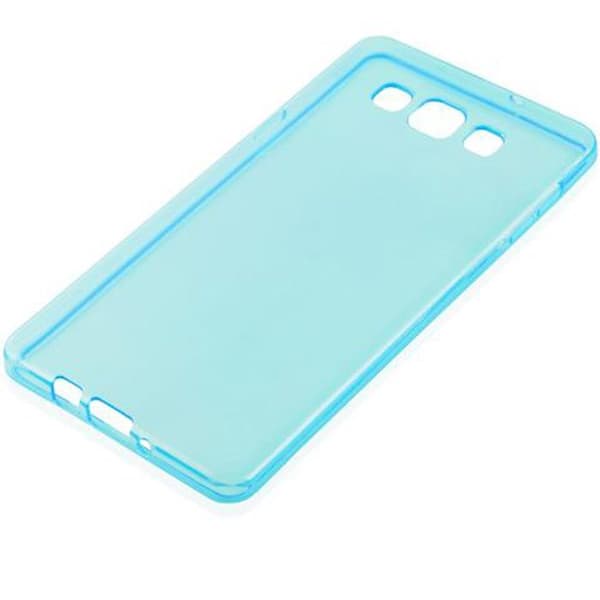 Transparent stötsäker silikonfodral för Samsung Galaxy A7 2015 Blå
