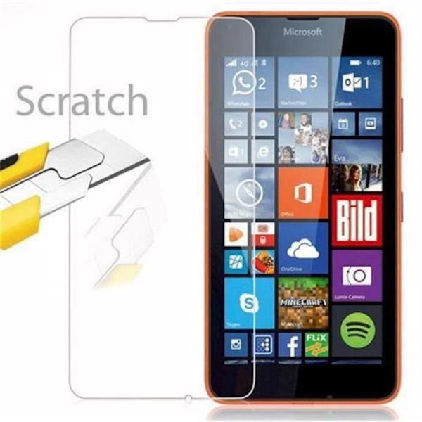 Cadorabo – Skärmskydd i härdat glas för > Nokia Lumia 640 < Skärmskydd i härdat glas Skärmskyddsglas Transparent