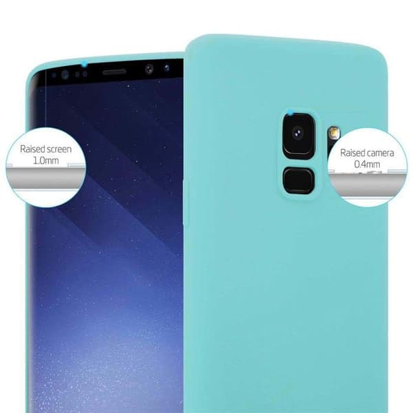 Skyddsfodral för Samsung Galaxy S9 CANDY BLÅ Stötabsorberande Silikon Blå
