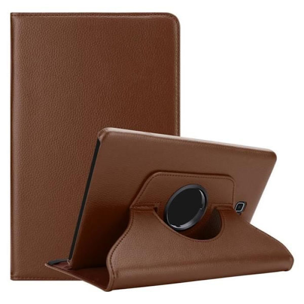 Cadorabo Fodral till Samsung Galaxy Tab A 2016 (10,1" Zoll) SM-T585N - T580N i brunt - UTAN automatisk väckning