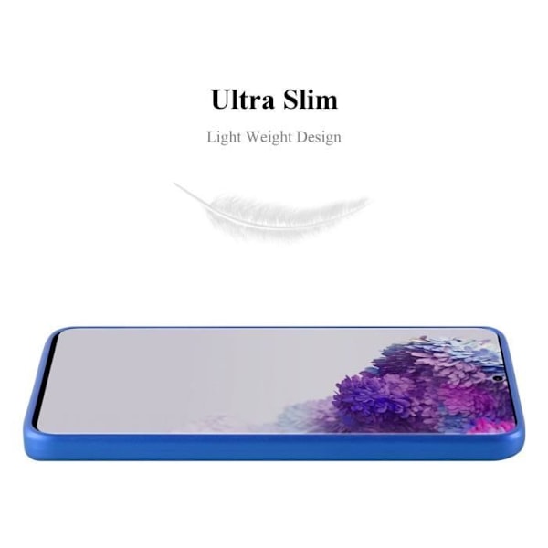 Coque - CADORABO - Samsung Galaxy S20 ULTRA - Skydd i Silikon TPU - Tunn Design - Matt Blå Färg Blå