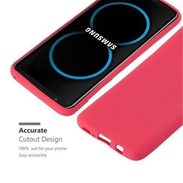 Cadorabo Fodral fungerar med Samsung Galaxy S8 PLUS i FROST RED - Stötsäker och reptålig TPU silikonhölje - Ultratunt