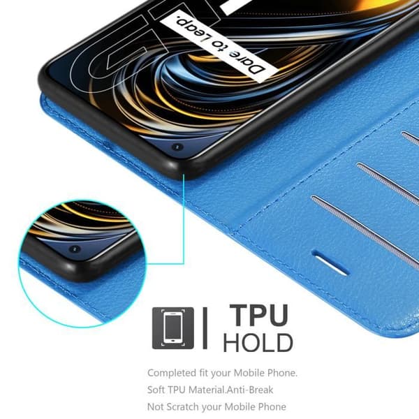 Etui för Realme GT / GT Neo 2T / Q3 PRO i PASTELLBLÅ Blå