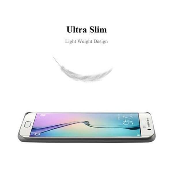 Skyddsfodral för Samsung Galaxy S6 EDGE PLUS Skyddsfodral i MATTSILVER Metallic Design Grå