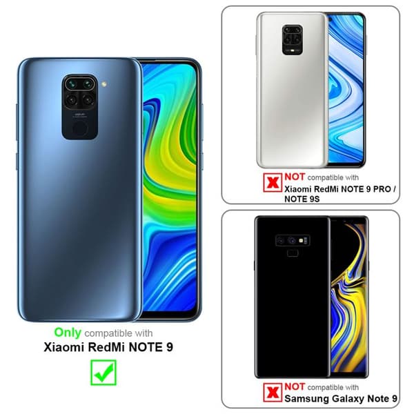 Fodral för Xiaomi RedMi NOTE 9, svart utomhus- och arbetsfodral Svart