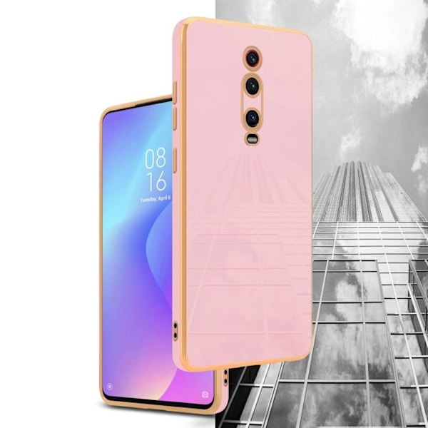 Hölster för Xiaomi Mi 9T / Mi 9T PRO / RedMi K20 / RedMi K20 PRO Fodral i Glänsande Rosa - Guld Etui Fodral Silicone TPU och Rosa