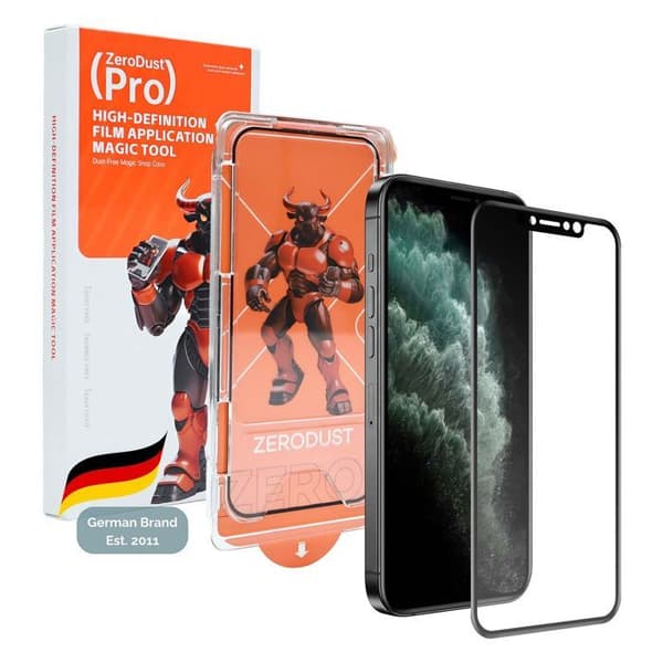 Härdat glas för iPhone 11 PRO MAX Skärmskydd Vit