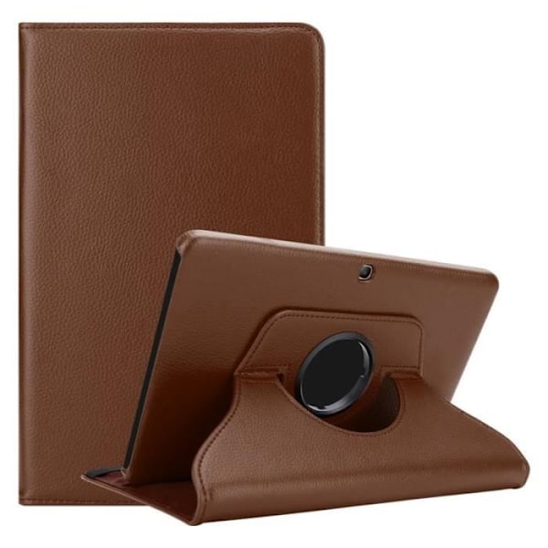 Skyddshus - Cadorabo - Samsung Galaxy Tab 4 - Brun - Inbyggt stativ - 360° skydd kastanj
