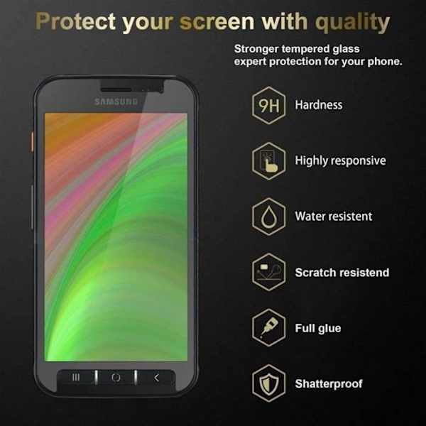 Cadorabo skyddsglas för Samsung Galaxy XCover 4s i HÖGT TRANSPARENT härdat härdat skärmskydd Transparent