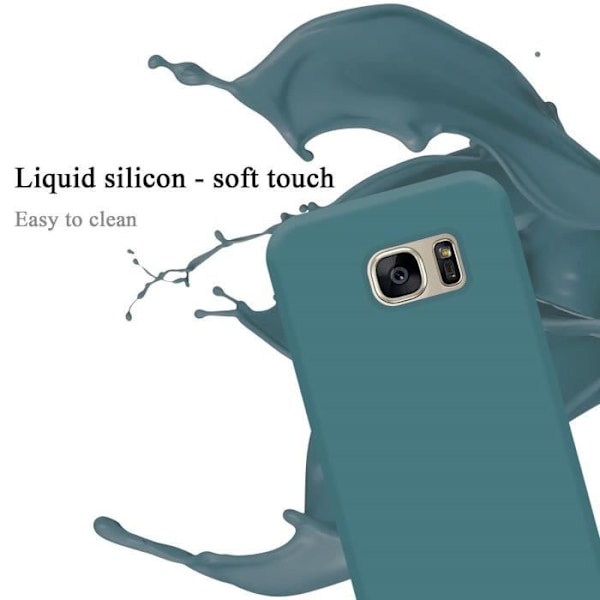 Coque - CADORABO - Samsung Galaxy S7 - Silikon TPU - Ljusgrön - Stötskydd Ljusgrön