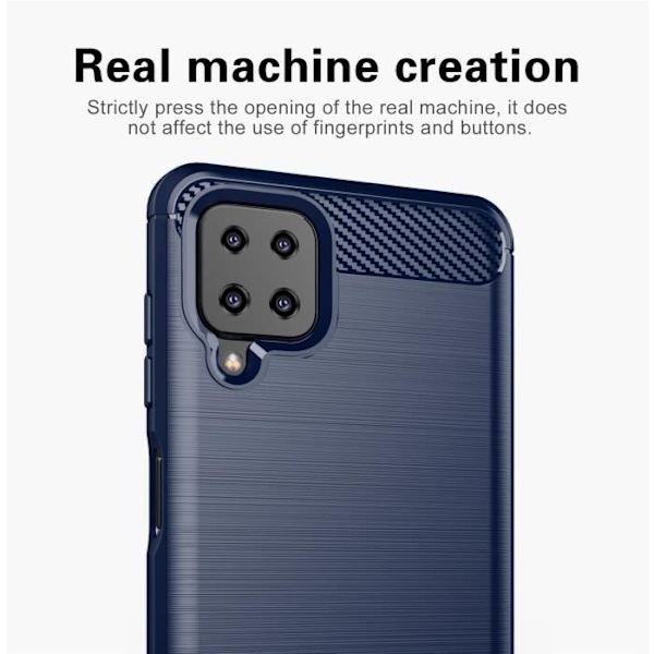 Fodral - CADORABO - Samsung Galaxy A12 / M12 - TPU silikon - Stötskydd - Attraktiv design Blå