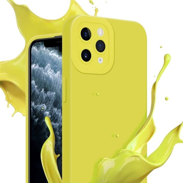 Skyddsfodral för iPhone 11 PRO MAX i FLUID GUL Stötskyddande Fodral Gul