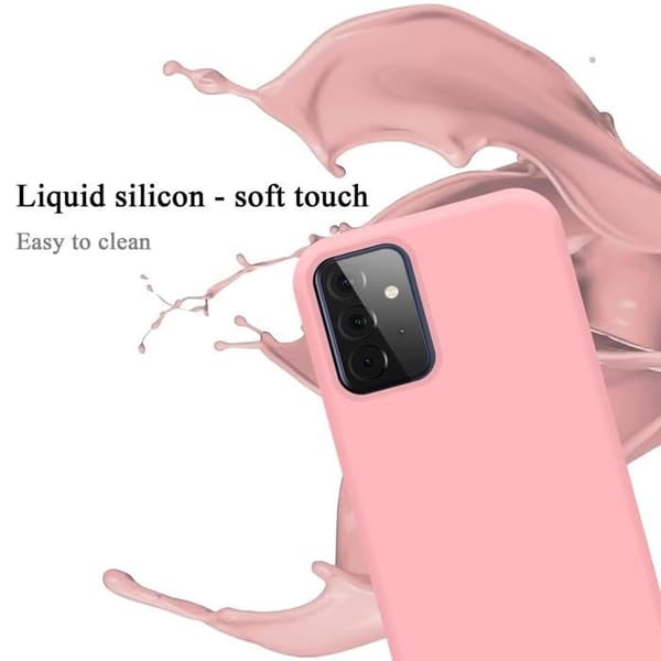 Skyddsfodral för Samsung Galaxy A72 4G / 5G Stötabsorberande i LIQUID PINK Ros