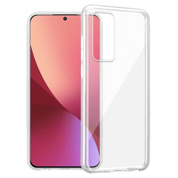 Transparent stötsäker silikonfodral för Xiaomi 12 / 12X Vit