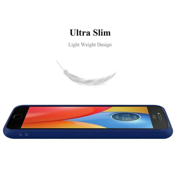 Skyddsfodral för Motorola MOTO E4 PLUS Mörkblå Candy Stöttålig Silikon Blå