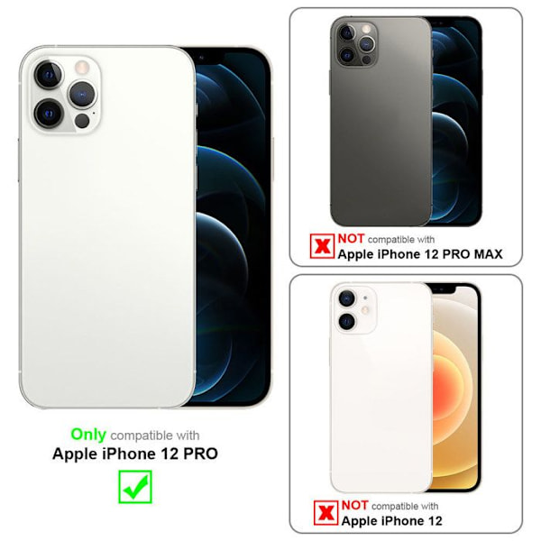 Coque för Apple iPhone 12 PRO Etui i Smaragdgrön Hölje Cover Case i Silikon TPU elegant konstläder Grön