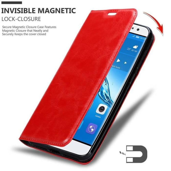 Cadorabo Fodral till Huawei NOVA PLUS i APPLE RÖD