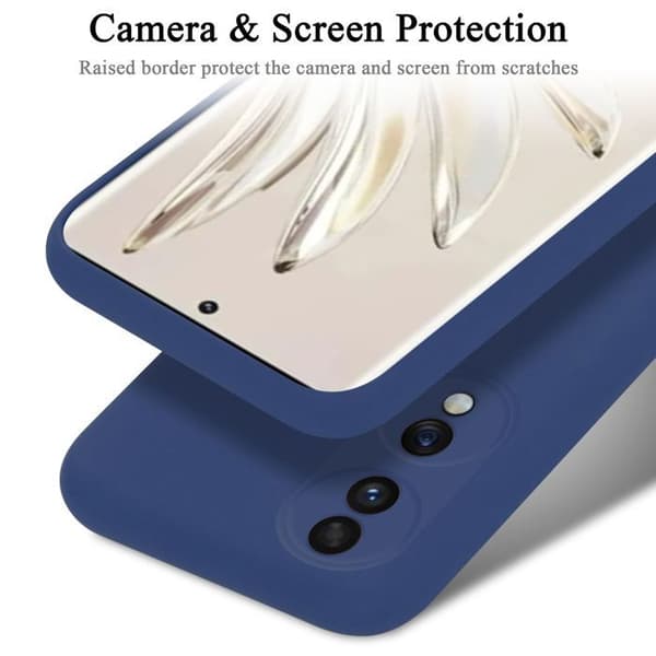 Skyddande stötsäker skal för Honor 70 i LIQUID BLUE Blå