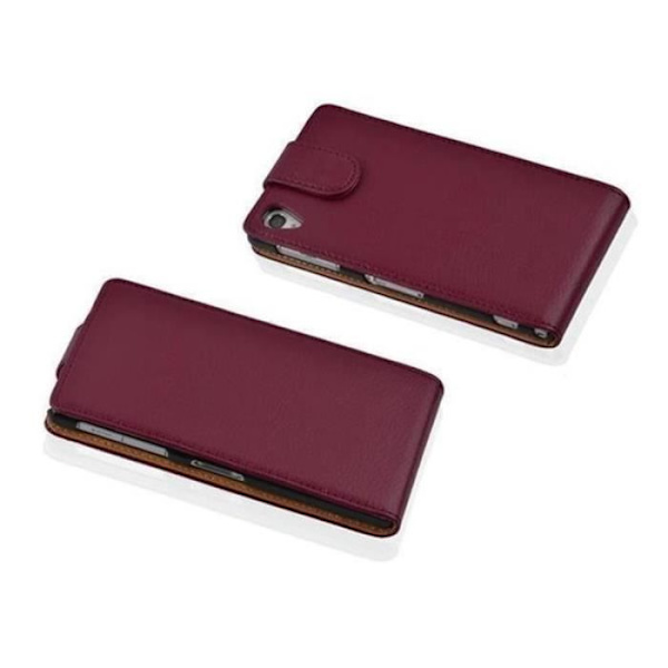 Cadorabo Sony Xperia Z2 DESIGN FLIP-stil Fodral Skal i konstläder Struktur ORCHID LILA
