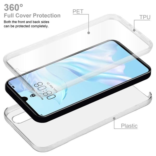 Transparent skydd för Huawei P30 Vit