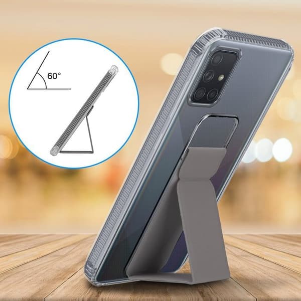 Skydd för Samsung Galaxy A51 4G / M40s GRÅ med stöd och ställfunktion Grå