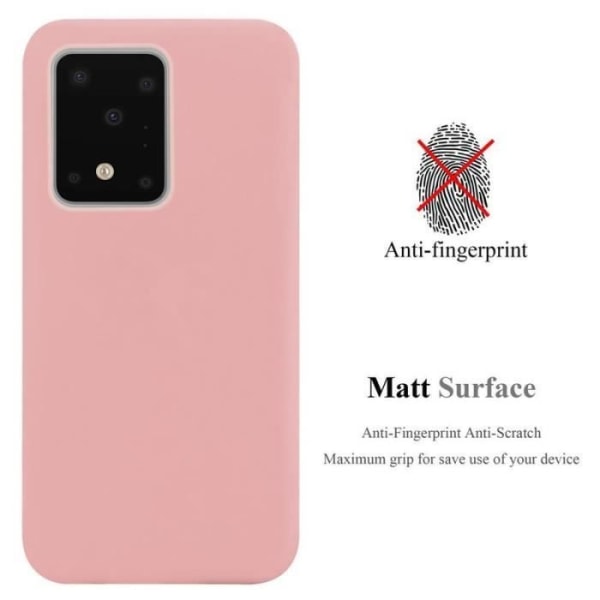 Cadorabo fodral till Samsung Galaxy S20 ULTRA - i rosa - Mjukt TPU silikonskyddsfodral med anti-chock