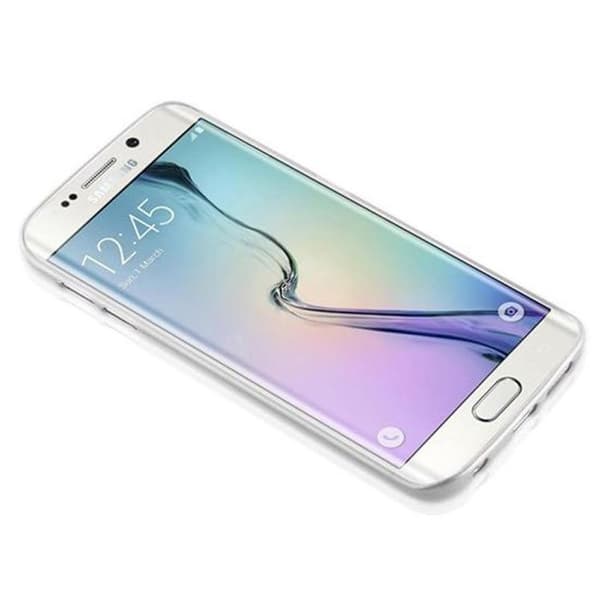 Fodral för Samsung Galaxy S6 EDGE i SILVER Skyddsetui