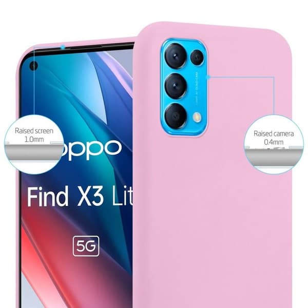 Skyddsfodral för Oppo FIND X3 LITE CANDY ROSE VIF Stötsäker Silikon Ros