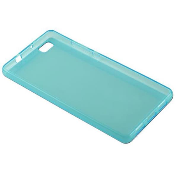 Transparent stötsäker silikonfodral för Huawei P8 LITE 2015 Blå