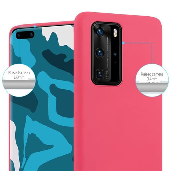 Skyddsfodral för Huawei P40 PRO / P40 PRO+ CANDY RÖD Stötskyddande Silikon Röd