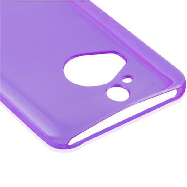 Skyddsfodral för HTC ONE M9 PLUS / ONE ME i transparent stöttålig silikon Violett