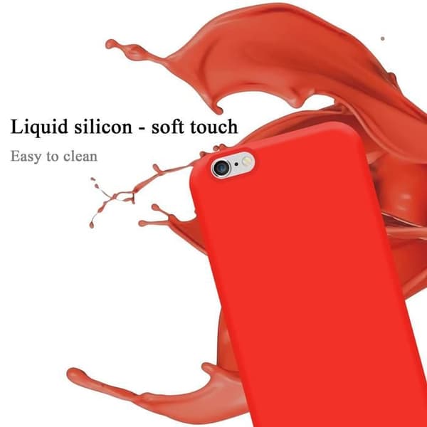 Skal för iPhone 6 PLUS / 6S PLUS Stötabsorberande i LIQUID RED Röd