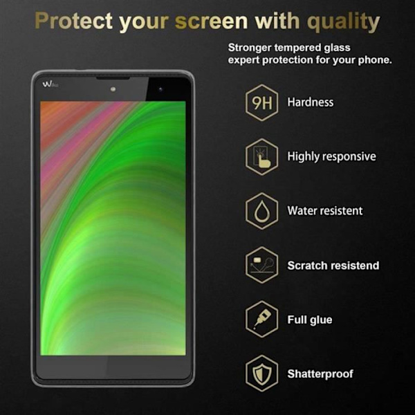 Cadorabo skyddsglas för WIKO JERRY 2 i HIGH TRANSPARENT - härdat härdat skärmskydd Transparent