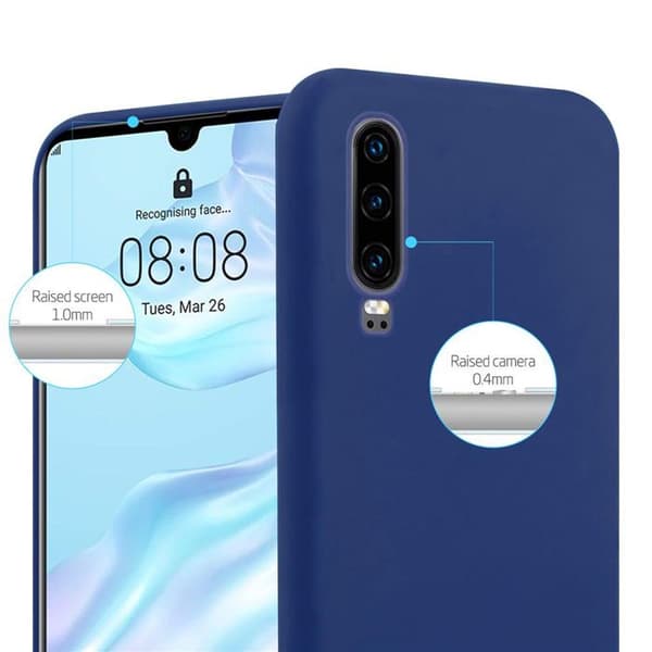 Skyddsfodral för Huawei P30 CANDY MÖRKBLEU Stötskydd Silikon Blå
