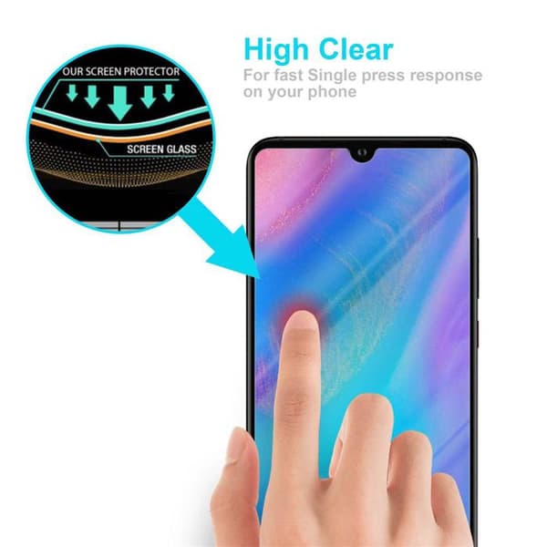 Härdat skärmskydd för Huawei P30 Vit