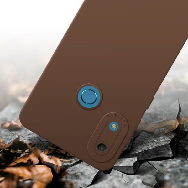 Skyddsfodral för Huawei Y6 2019 i FLUID BRUN Stötsäker Skyddsfodral brun