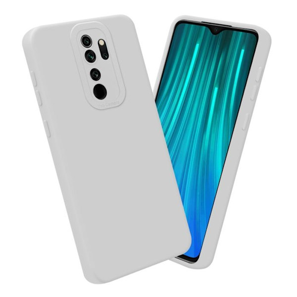 Fodral till Xiaomi RedMi NOTE 8 PRO i WHITE FLUID Fodral i flexibelt TPU silikonskydd Vit