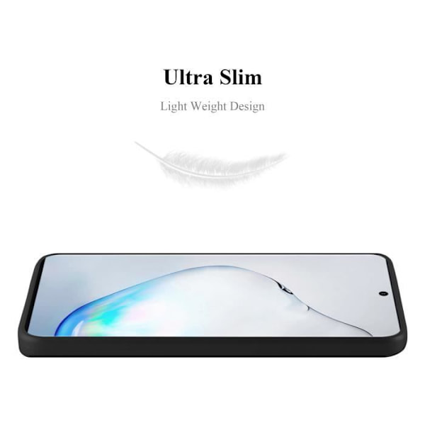 Coque - CADORABO - Samsung Galaxy NOTE 10 PLUS - Skydd i silikon TPU - Tunn design - Färg svart Svart