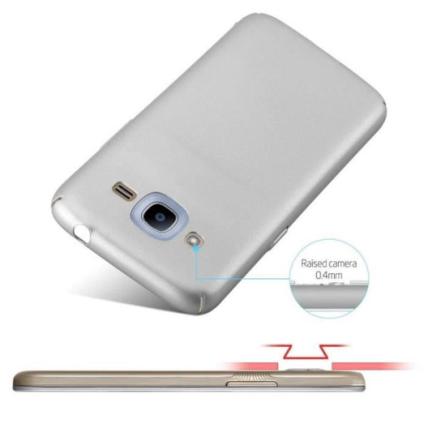 Cadorabo Fodral till Samsung Galaxy J2 2016 i METALLISKT SILVER