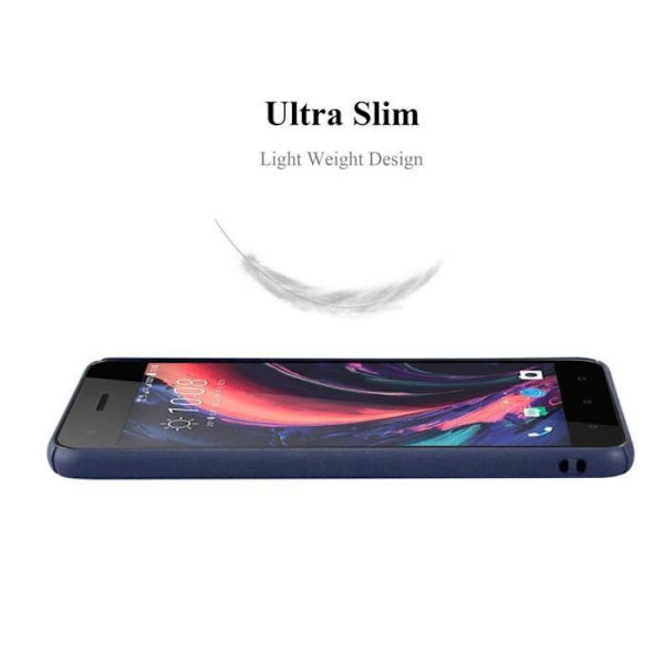 Cadorabo Fodral till HTC Desire 10 PRO i FROSTY BLUE Hårt Fodral Skyddsfodral Frosted Look Fodral Fodral